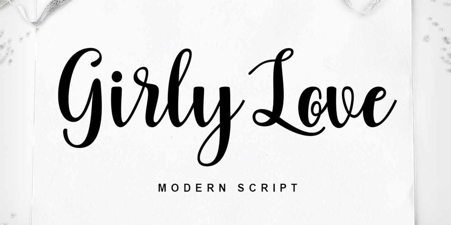 Example font Girly Love #1